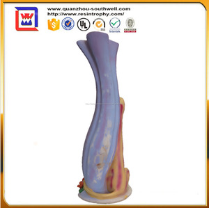 promozionali colorate vaso di fiori con cat statue in resina decorativa e flover vaso e polyresin vaso di fiori - Product Image 2