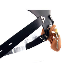 <span class=keywords><strong>Cage</strong></span> de chasteté en silicone QC02B 10 cm marron <span class=keywords><strong>CB6000</strong></span> avec ceinture, <span class=keywords><strong>cage</strong></span> pour gode, dispositif de chasteté masculine, sex shop Faak - Product Image 6