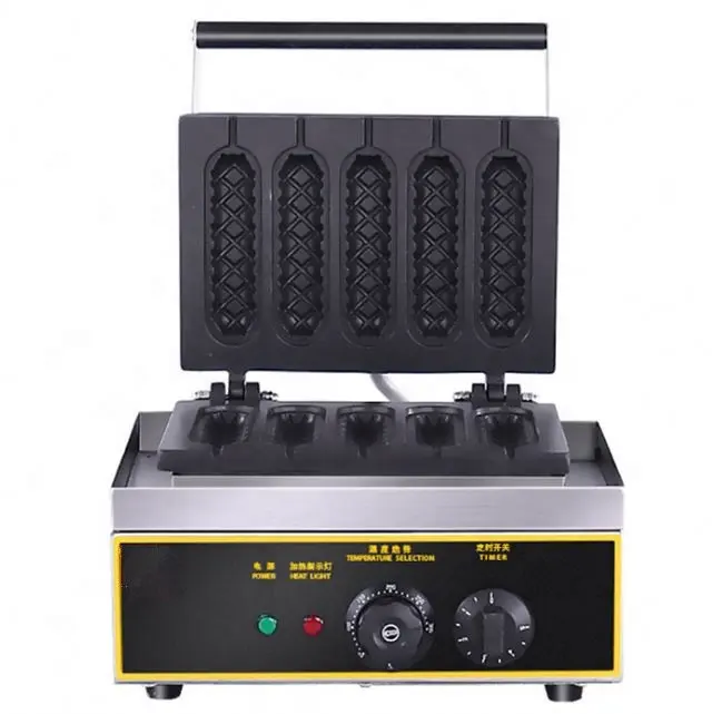 Professional Hot Dog Maker Machine/Hot Dog Making Machine /Waffle Hotdog Maker 5 Stickers Electric Corn Crisp Machine