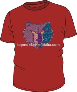 Manga larga o corta venta al por mayor de moda de navidad santa de diamantes deimitació<span class=keywords><strong>n</strong></span> <span class=keywords><strong>t</strong></span>- camisetas personalizadas - Product Image 3