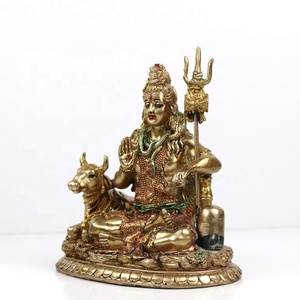 Bronze <span class=keywords><strong>shiva</strong></span> résine statue figurine religieuse maison ornement - Product Image 1