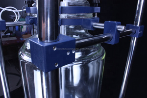 20L teflón Reactor rectificación columna laboratorio camisa química revuelto Reactor de vidrio - Product Image 3
