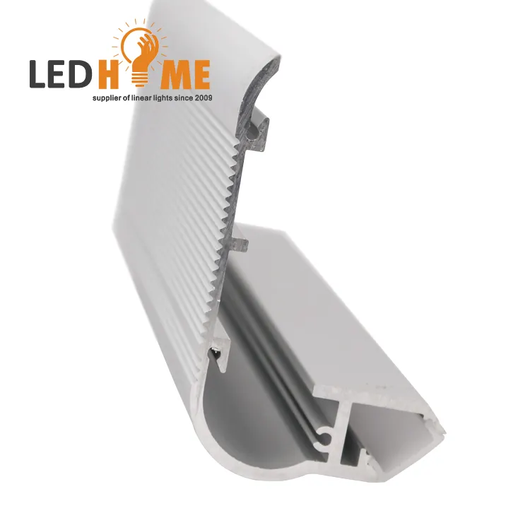 50*80mm alüminyum profil merdiven bağlantı tablası aydınlatma lambası ing led şeritler/sinema alüminyum bağlantı tablası aydınlatma lambası/6063 ekstrüzyon alüminyum profiller