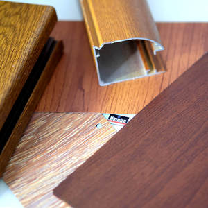 Pintura en Polvo para Ventanas y Puertas de <span class=keywords><strong>Aluminio</strong></span> con Acabado de Efecto Madera, Textura de Grano de Madera 3D, Transferencia al Vacío por Calor, Venta al Por Mayor - Product Image 2