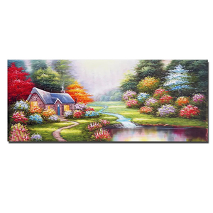 Pintura al Óleo Pintada a Mano Hecha en China, Hermosas Pinturas <span class=keywords><strong>de</strong></span> <span class=keywords><strong>Paisajes</strong></span> Europeos <span class=keywords><strong>de</strong></span> <span class=keywords><strong>Otoño</strong></span>, Arte <span class=keywords><strong>de</strong></span> Pared en Lienzo - Product Image 2