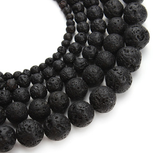 Perles <span class=keywords><strong>de</strong></span> <span class=keywords><strong>lave</strong></span> noire <span class=keywords><strong>en</strong></span> <span class=keywords><strong>pierre</strong></span> volcanique, <span class=keywords><strong>pierre</strong></span> naturelle <span class=keywords><strong>de</strong></span> qualité supérieure, perles rondes <span class=keywords><strong>en</strong></span> <span class=keywords><strong>vrac</strong></span> pour la fabrication <span class=keywords><strong>de</strong></span> bijoux, accessoire <span class=keywords><strong>en</strong></span> gros - Product Image 1
