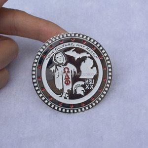 Kỷ Niệm Đồng Xu Nhà Máy Tùy Chỉnh Sáng Bóng Bạc Men Cứng Kim Loại Thách Thức Tiền Xu Cho Trung Tây Khu Vực Hội Nghị - Product Image 2