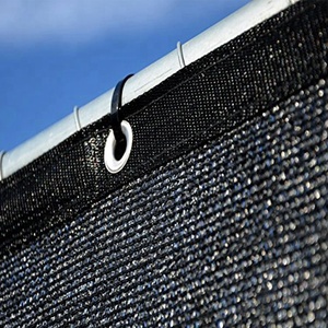 <span class=keywords><strong>Filet</strong></span> pare-<span class=keywords><strong>vent</strong></span> et occultant brun foncé 100% HDPE vierge, stabilisateur UV, facteur d'ombrage 60%-95%, avec bandes noires et œillets, pour <span class=keywords><strong>tennis</strong></span> - Product Image 4