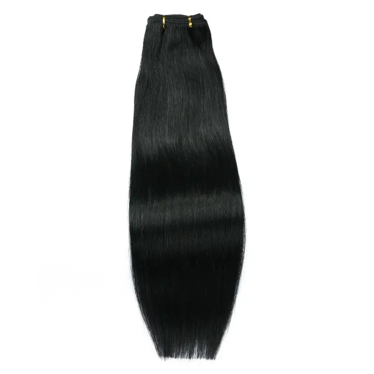 Double Drawn Remy Human Hair Extension Straight Cheap Wholesale Brazilian Human Hair Machine Weft