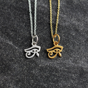 Collier unisexe, pendentif oeil <span class=keywords><strong>de</strong></span> Horus, bijou en or, pour hommes et femmes - Product Image 3