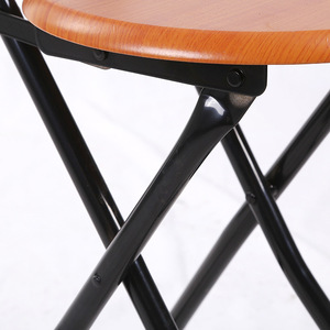 <span class=keywords><strong>Tabouret</strong></span> pliant rond léger, moderne et polyvalent pour chambre, appartement, hôtel, école - Product Image 4