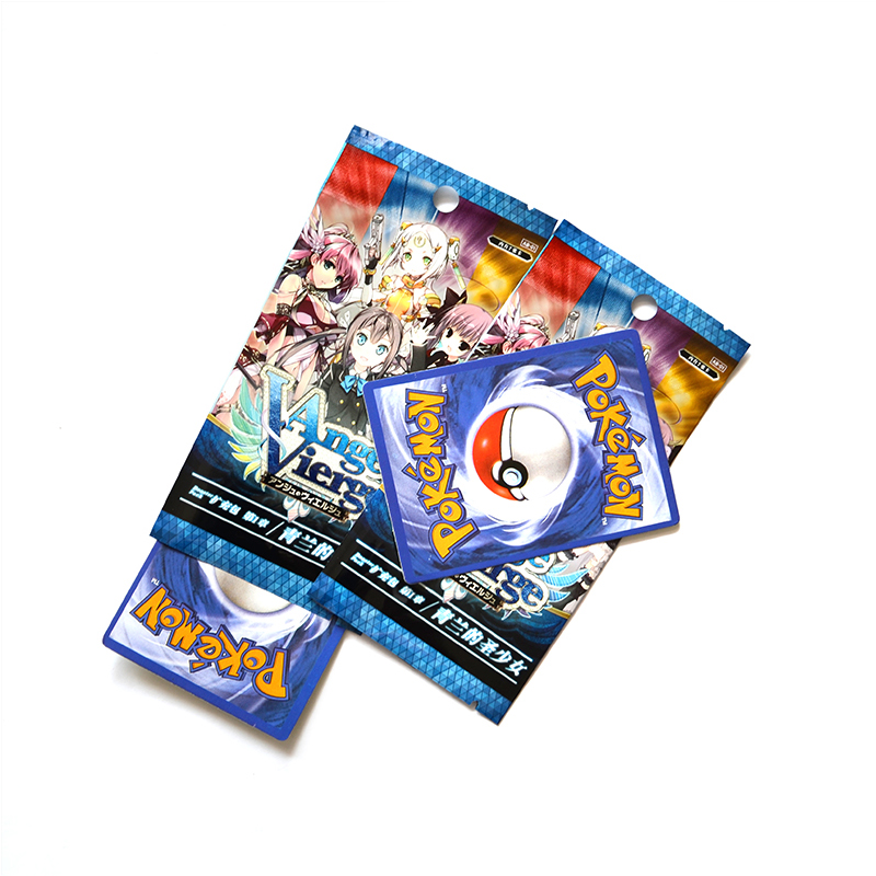 POLYSMARTS Customized Plastic Pouches Foil Packs Cards Packaging Tcg Printed Foil Packaging For Trading Cards Sachet