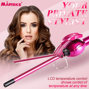<span class=keywords><strong>Rizador</strong></span> de Pelo MARSKE de Cerámica PTC de 9 mm con LED para Mujer, Uso en Casa y Hotel, Plancha Eléctrica con Diseño Profesional de Larga Duración - Product Image 3