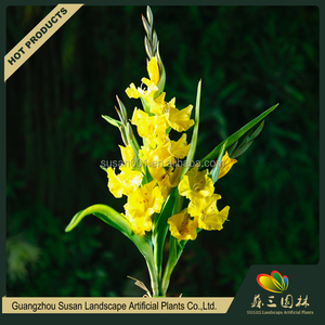 Qualité supérieure PU real touch noms de <span class=keywords><strong>glaïeul</strong></span> fleur décorative faible coût faux en plastique fleurs artificielles décoration - Product Image 3