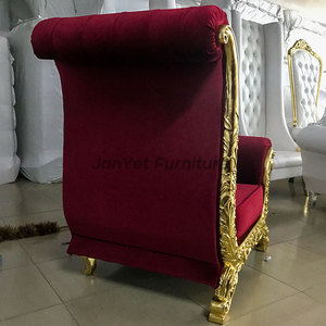Luxury White Wooden Leather Arm <strong>Shell</strong> Shaped <strong>Chair</strong> - Product Image 4