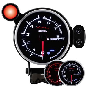 Tachymètre de moteur diesel Old Depo Racing Gauge PK-WA115 de 115 mm - Product Image 1
