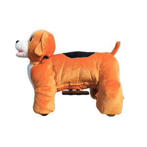 Sikke işletilen doldurulmuş hayvan binmek elektrikli köpek yürüyüş sürmek - Product Image 5