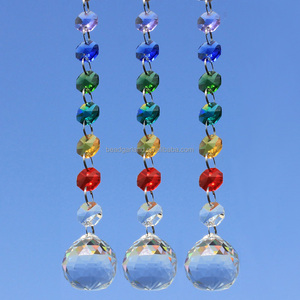Haute Qualité Transparent Clair Graisse Larme À Facettes <span class=keywords><strong>Boule</strong></span> De Cristal Perlé Cristal En Verre Diamant - Product Image 3