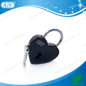 AJF TUV pasado <span class=keywords><strong>el</strong></span> producto más popular de color negro amor en forma de corazón lock, Liebesschloss, cadenas - Product Image 1