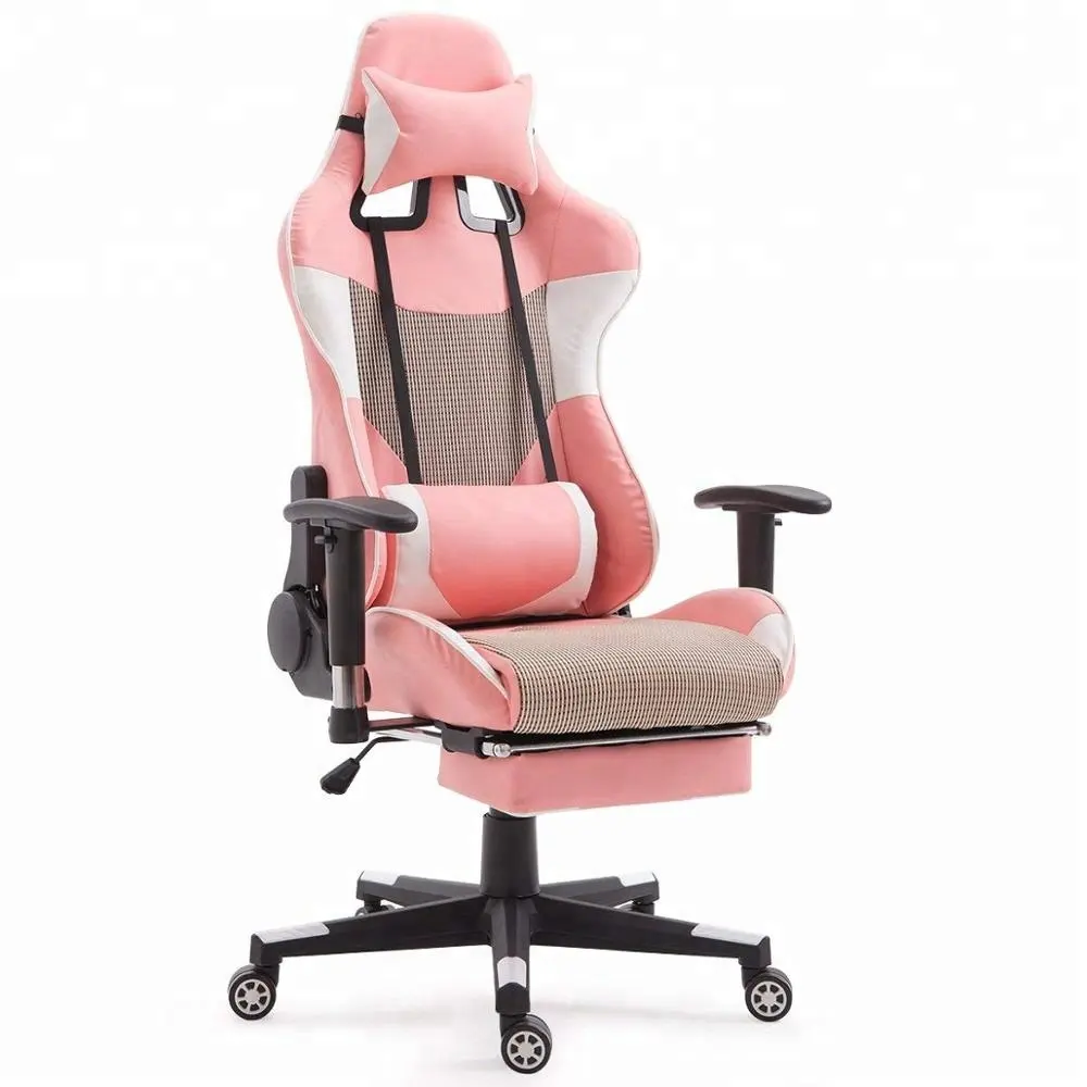 Office Pink Adjustment Swivel Rocker Computer Desk Chair PC Recliner Racing Gaming Chair