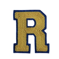 Lettres anglaises brodées personnalisées, toutes sortes de design, broderie populaire de haute qualité pour vêtements