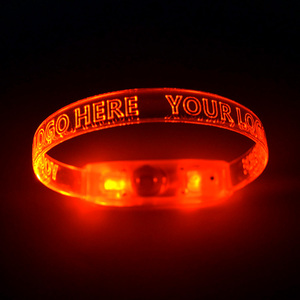 Wholesale Christmas Glow In The Dark lighted Led wedding bracelets for events - Product Image 3