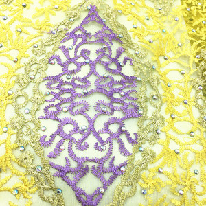 Meilleure Qualité Africain Dentelle Tissu jaune Suisse Voile Dentelle Haute Qualité broderie Français Maille 2017 Nigeria Dentelle Tissu <span class=keywords><strong>Mater</strong></span> J079 - Product Image 3