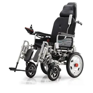 Fauteuil roulant électrique pliable Portable, léger et de haute qualité, avec pièces de luxe, nouveau modèle