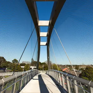 Jaring Tali Kawat Baja Tahan Karat Fleksibel Ferrule untuk Jembatan Suspensi