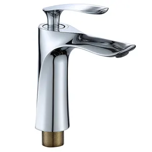 Grifo cromado de aleación de zinc para baño, grifería moderna montada en cubierta de un solo orificio para lavabo de Vietnam, gran oferta