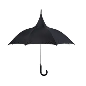 Cheap promotion gift custom design witch pagoda stick umbrella