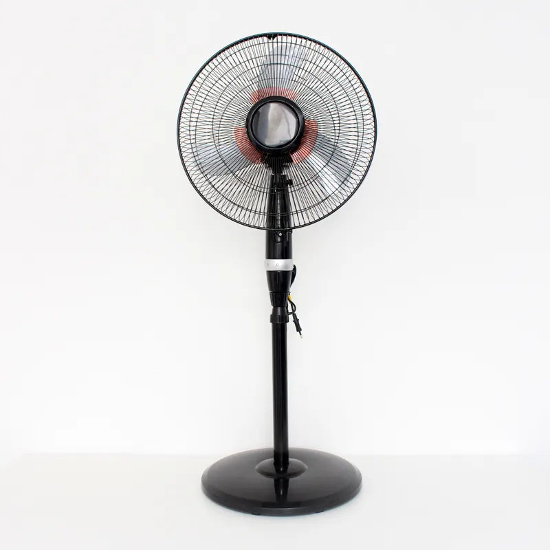 16 Inch Double Blades Stand Air Cooling Fan High Speed Stronger Wind Stand Floor Fan Hot Sell 6 Blades Double Blades Stand Fan