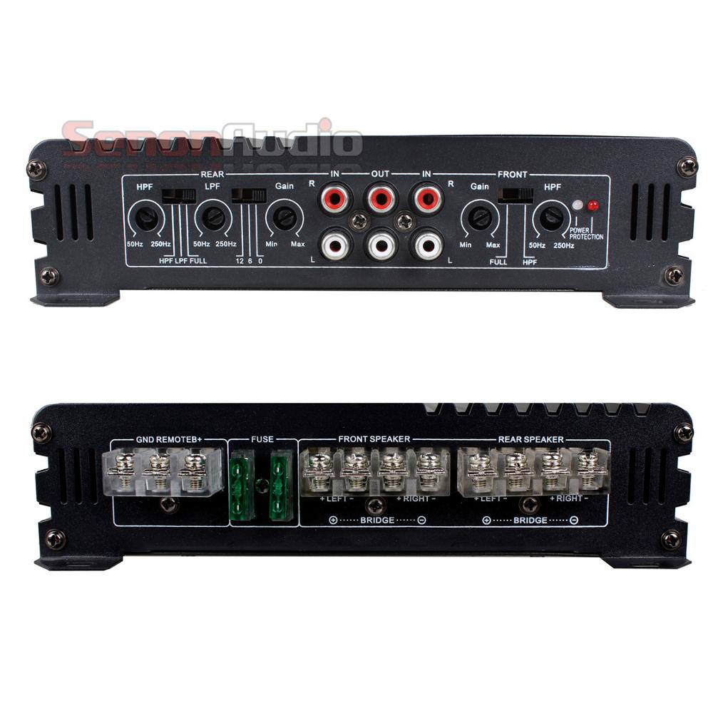 DC12V 4チャンネルクラスABカーステレオパワーアンプ、カーオーディオ