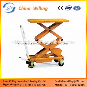 छोटे विद्युत हाइड्रोलिक परिवहन कैंची उठाने टेबल हाइड्रोलिक हाथ ट्रॉली - Product Image 6