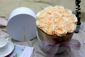 Wholesale Christmas <strong>Easter</strong> Graduation <strong>Gift</strong> Decoration Fresh Flowers High Quality Long Lasting 3-5 Years Beauty in Round <strong>Box</strong> - Product Image 4