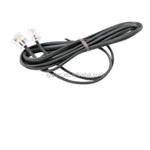RJ12 à RJ12 câble UL20251 #26 RJ12 6P6C PVC noir jack téléphone cordons câble