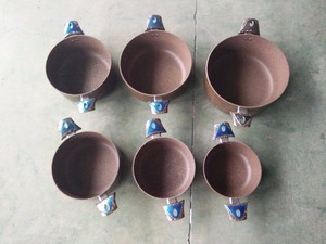 6PCS ALUMINUM MARBLE PAINTING NON STICK COOKWARE SET 20-30CM <strong>SAUCE</strong> <strong>POT</strong> - Product Image 3