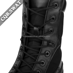 Bottes de mode noires unisexes de haute qualité en gros, mi-montantes, antidérapantes, à lacets, pour <span class=keywords><strong>homme</strong></span>, été - Product Image 6