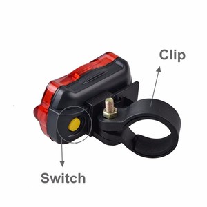 Đa chức năng màu Đỏ xe đạp phía sau ánh sáng dẫn cảnh báo an toàn xe đạp đuôi ánh sáng - Product Image 4