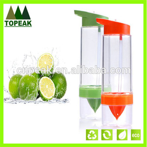 Lemon juicer sport. Tritan plastic water bottle aqua citrus. Zinger, - Product Image 1