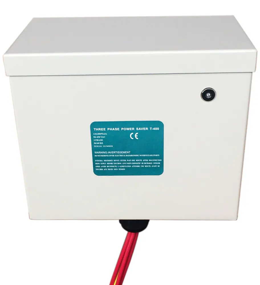 Metal Housing Energy Saving Box Electricity Reducing for House Industry 3 Phase Load Power Saver T400