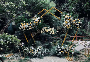 Arche de <span class=keywords><strong>mariage</strong></span> en métal doré bon marché en gros F-4205, décoration de <span class=keywords><strong>mariage</strong></span> - Product Image 6