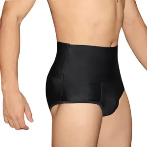 Hoge Taille Bodysuit Buik Wear Boxer Korte Ondergoed Afslanken Heren Shaper Broek Butt Shaper Padded Mannen Butt Pads Ondergoed Mannen