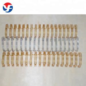 Rose Gold Color Double Wire O <strong>Loop</strong> Fence Metal Spiral Binding Ring - Product Image 2