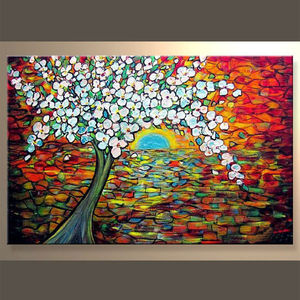 el más nuevo hecho a mano de pintura de <span class=keywords><strong>arte</strong></span> moderno <span class=keywords><strong>del</strong></span> paisaje para decoración en el precio de descuento - Product Image 1