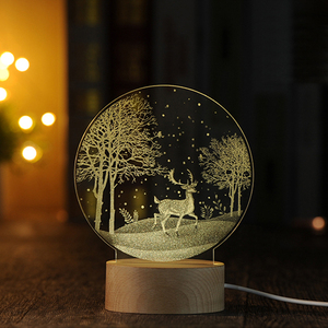 Hot Bán thiết kế phổ biến 3D LED Đèn LED đèn cho Nhà cạnh giường ngủ 3D ánh sáng tâm trạng - Product Image 5