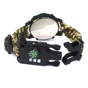 Edc — <span class=keywords><strong>montre</strong></span> de survie en plein air, parapluie, tissage de corde, <span class=keywords><strong>pour</strong></span> urgence, sifflet, <span class=keywords><strong>montre</strong></span> d'alpinisme - Product Image 2