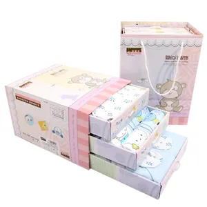 定制印花儿童服装包装纸箱滑动盒3层抽屉盒婴儿服装