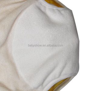 Alta absorción pantalón de entrenamiento con inserto de microfibra cosido en medio; bebé pañales de bambú para infantes - Product Image 6