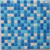 Стеклянная мозаика 25*25 мм для плитки бассейна